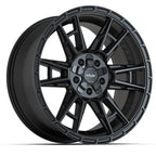 4PLAY 4PS20 20x9 5x127 + 5x139.7 18et Satin Black Wheel