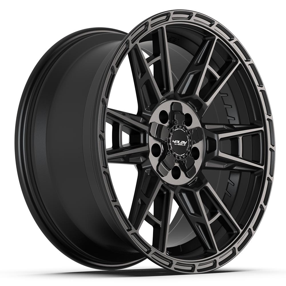 4PLAY 4PS20 20x9 5x127 + 5x139.7 18et Satin Black Wheel - View 3