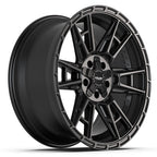 4PLAY 4PS20 20x9 5x127 + 5x139.7 18et Satin Black Wheel - View 3
