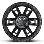 4PLAY 4PS20 20x9 5x127 + 5x139.7 -6et Satin Black Wheel - View 2