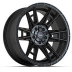 4PLAY 4PS20 20x9 5x127 + 5x139.7 -6et Satin Black Wheel
