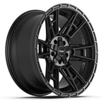 4PLAY 4PS20 20x9 5x127 + 5x139.7 -6et Satin Black Wheel - View 3