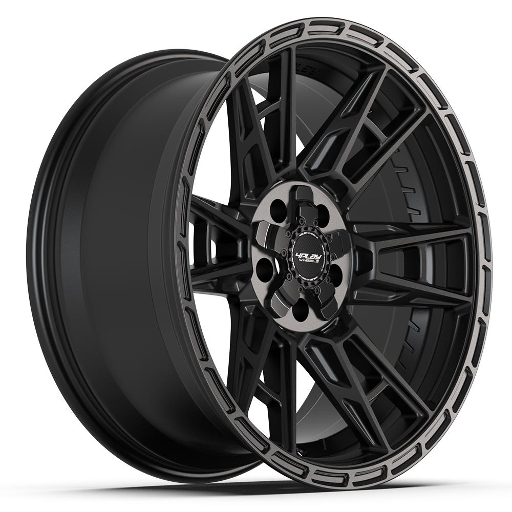 4PLAY 4PS20 20x9 5x127 + 5x139.7 -6et Satin Black Wheel - View 3