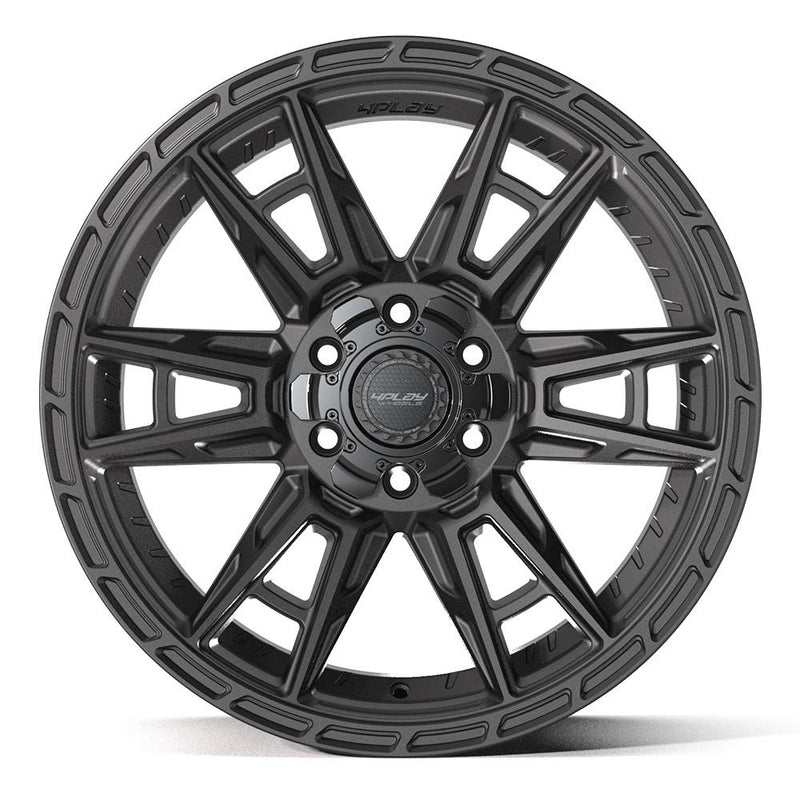 4PLAY 4PS20 20x9 6x135 + 6x139.7 -6et Satin Black Wheel - View 2
