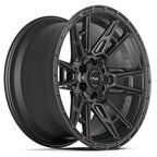 4PLAY 4PS20 20x9 6x135 + 6x139.7 -6et Satin Black Wheel - View 3