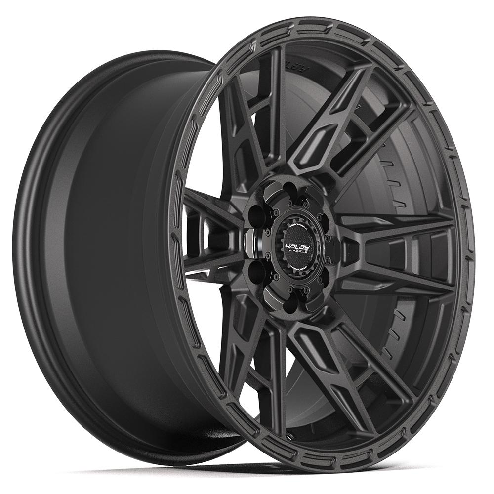 4PLAY 4PS20 20x9 6x135 + 6x139.7 -6et Satin Black Wheel - View 3