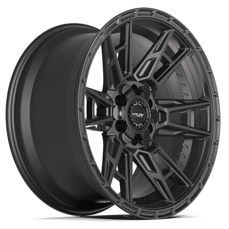 4PLAY 4PS20 20x9 6x135 + 6x139.7 -6et Satin Black Wheel - View 3