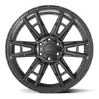 4PLAY 4PS20 22x10 6x135 + 6x139.7 24et Satin Black Wheel - View 2