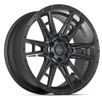 4PLAY 4PS20 22x10 6x135 + 6x139.7 24et Satin Black Wheel
