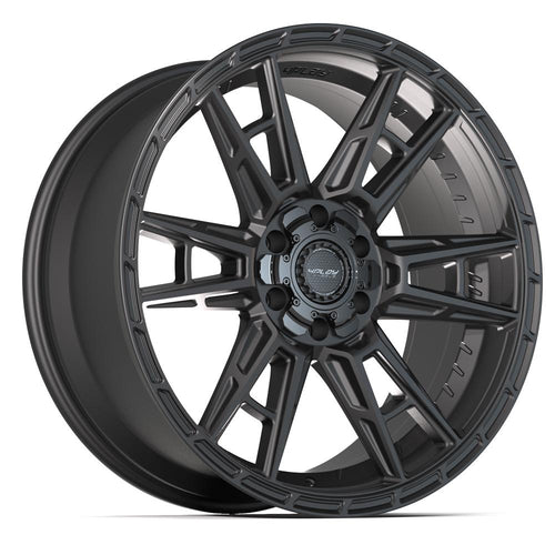 4PLAY 4PS20 22x10 6x135 + 6x139.7 24et Satin Black Wheel