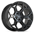 4PLAY 4PS26 20x9 5x127 + 5x139.7 -6et Gloss Black Brushed with Tinted Clear Wheel