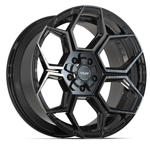 4PLAY 4PS26 20x9 5x127 + 5x139.7 -6et Gloss Black Brushed with Tinted Clear Wheel