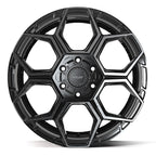 4PLAY 4PS26 20x9 6x135 + 6x139.7 18et Gloss Black Brushed with Tinted Clear Wheel - View 2