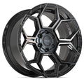 4PLAY 4PS26 20x9 6x135 + 6x139.7 -6et Gloss Black Brushed with Tinted Clear Wheel