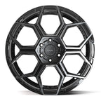 4PLAY 4PS26 22x10 6x135 + 6x139.7 24et Gloss Black Brushed with Tinted Clear Wheel - View 2