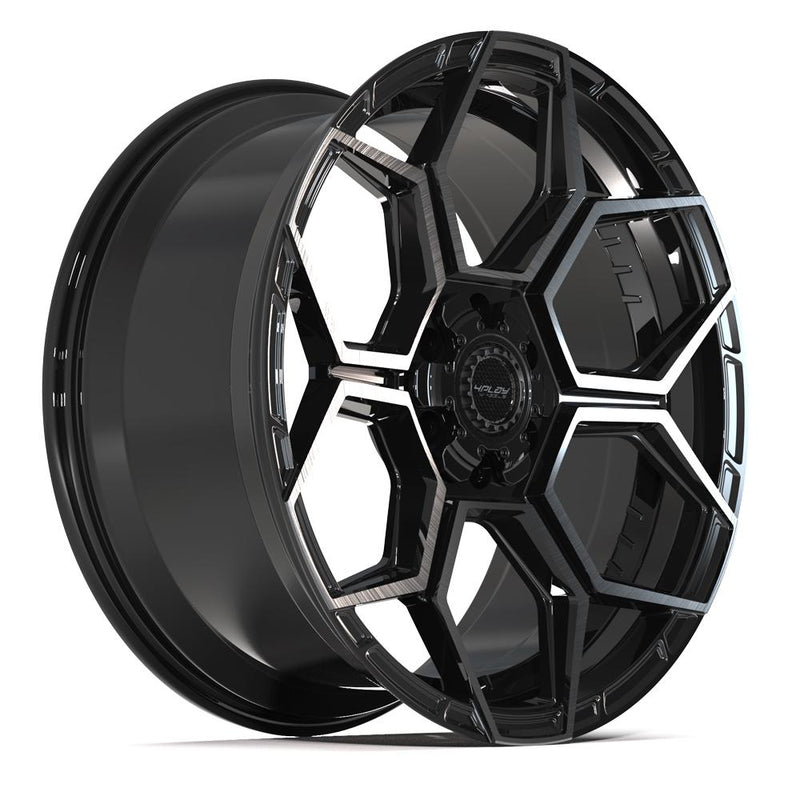 4PLAY 4PS26 22x10 6x135 + 6x139.7 24et Gloss Black Brushed with Tinted Clear Wheel - View 3