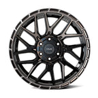 4PLAY 4PS28 18x8 5x108 + 5x110 38et Gloss Black Brushed with Tinted Clear Wheel - View 2