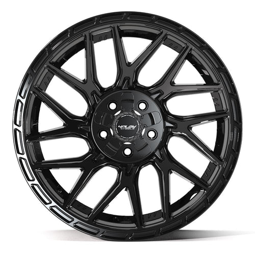 4PLAY 4PS28 20x9 5x127 + 5x139.7 -6et Gloss Black Brushed with Tinted Clear Wheel - View 2
