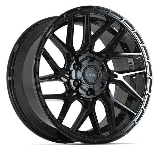 4PLAY 4PS28 20x9 6x135 + 6x139.7 18et Gloss Black Brushed with Tinted Clear Wheel