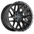 4PLAY 4PS28 20x9 6x135 + 6x139.7 -6et Gloss Black Brushed with Tinted Clear Wheel