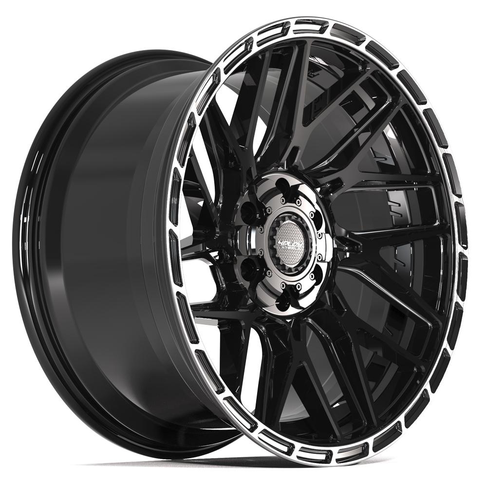4PLAY 4PS28 20x9 6x135 + 6x139.7 -6et Gloss Black Brushed with Tinted Clear Wheel - View 3
