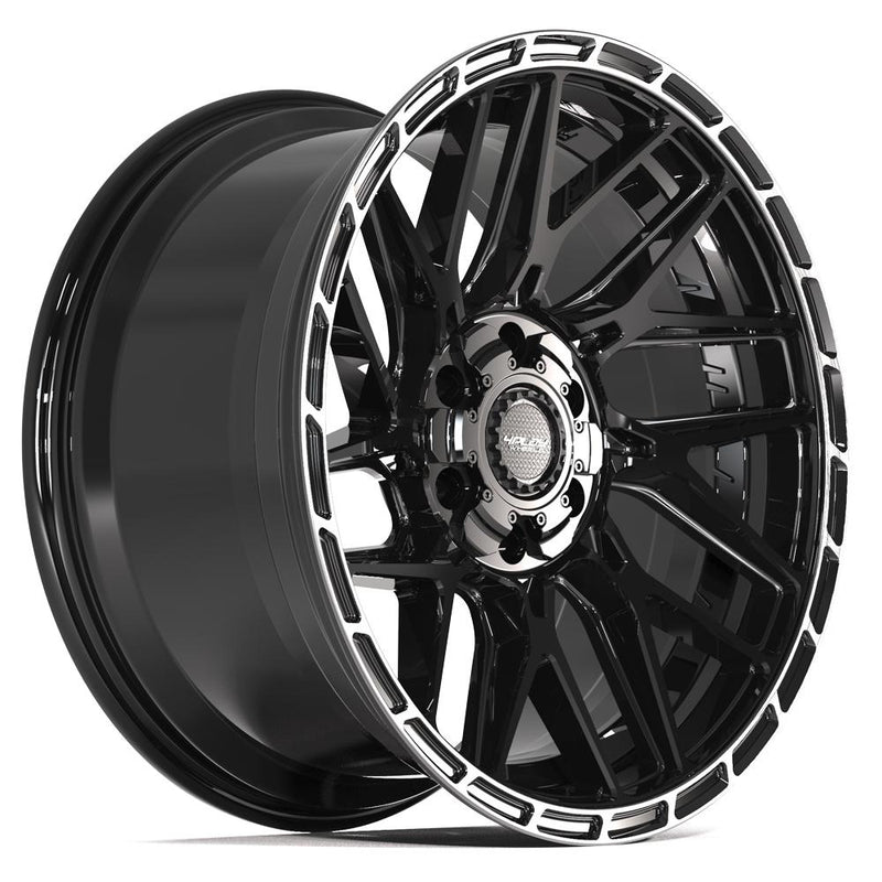 4PLAY 4PS28 20x9 6x135 + 6x139.7 -6et Gloss Black Brushed with Tinted Clear Wheel - View 3