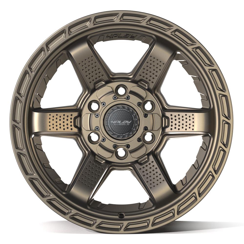 4PLAY 4PS63 17x9 6x135 + 6x139.7 -6et Satin Bronze Wheel - View 2