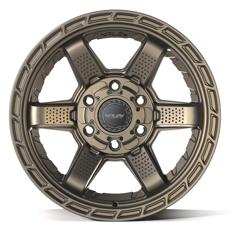 4PLAY 4PS63 17x9 6x135 + 6x139.7 -6et Satin Bronze Wheel - View 2