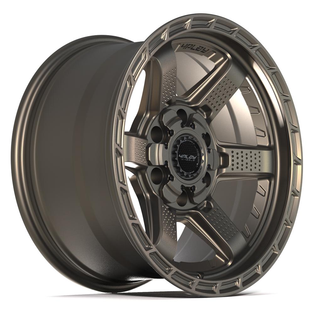 4PLAY 4PS63 17x9 6x135 + 6x139.7 -6et Satin Bronze Wheel - View 3