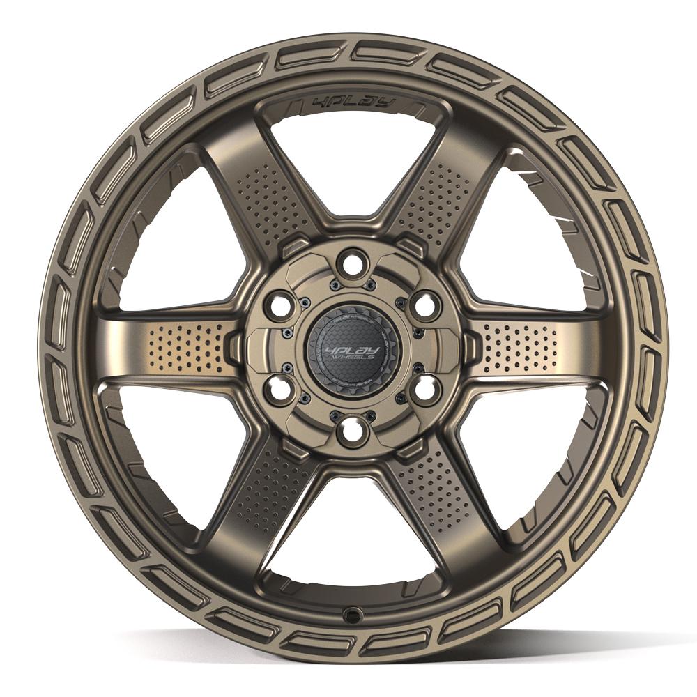 4PLAY 4PS63 18x9 6x135 + 6x139.7 -6et Satin Bronze Wheel - View 2