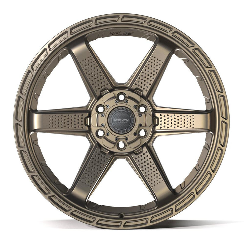 4PLAY 4PS63 22x9 6x135 + 6x139.7 -6et Satin Bronze Wheel - View 2