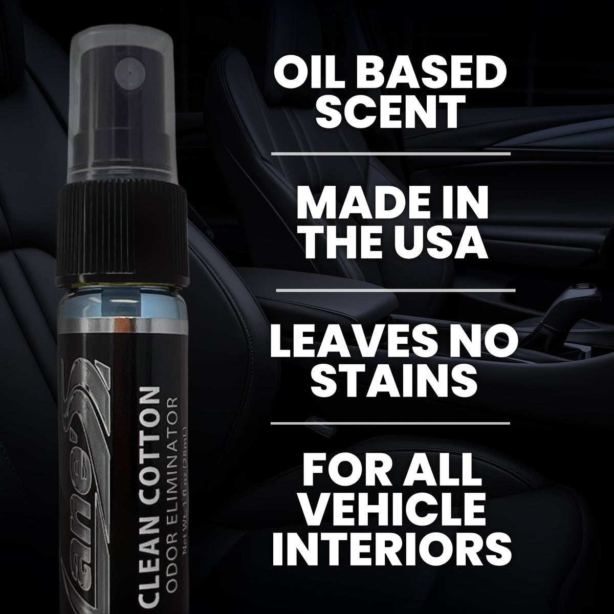 Clean Cotton Car Air Freshener - Oil Base