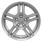 OE Wheels AC04 17x8 5x114.3 45et Gloss Silver Wheel - View 2