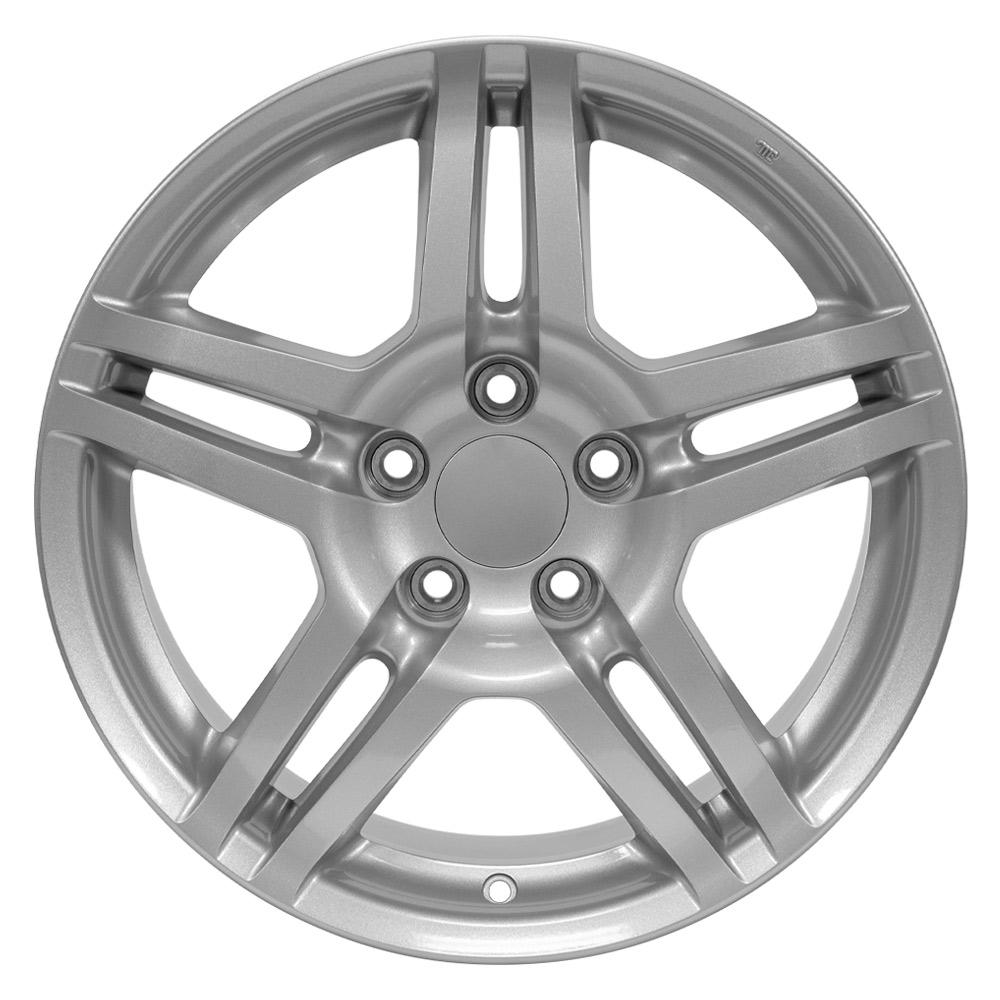 OE Wheels AC04 17x8 5x114.3 45et Gloss Silver Wheel - View 2
