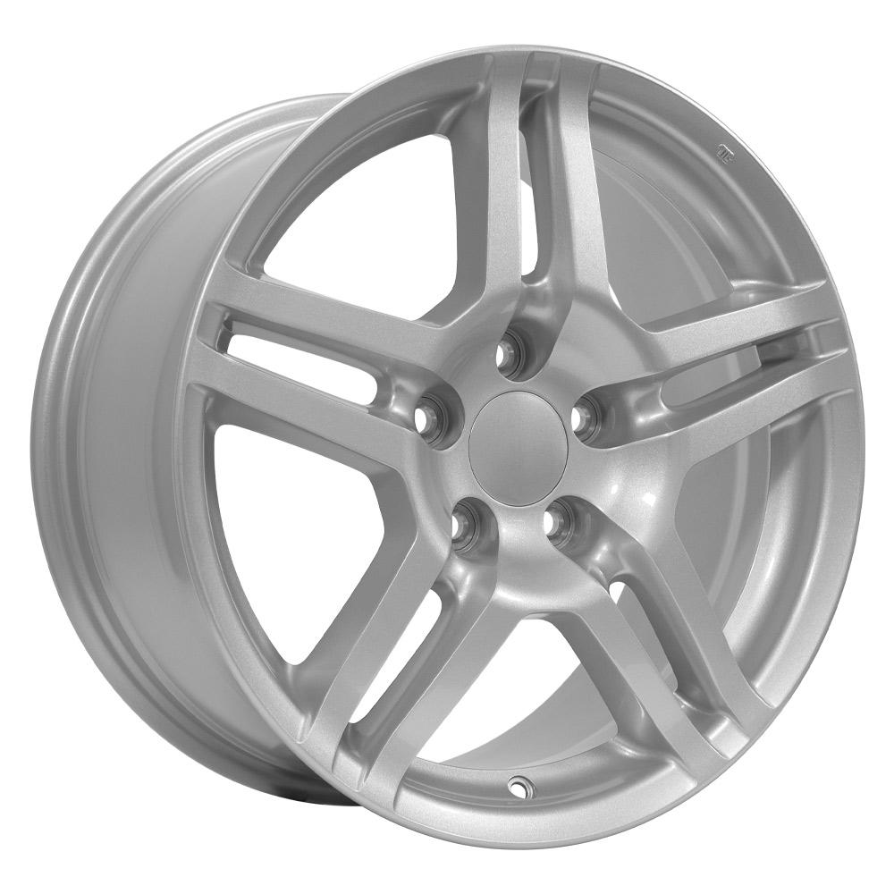 OE Wheels AC04 17x8 5x114.3 45et Gloss Silver Wheel - View 3