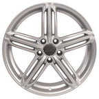 OE Wheels AU12 18x8 5x112 35et Gloss Silver Wheel - View 2