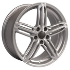 OE Wheels AU12 18x8 5x112 35et Gloss Silver Wheel - View 3