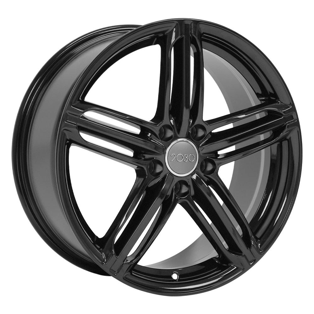 OE Wheels AU12 18x8 5x112 45et Gloss Black Wheel - View 3