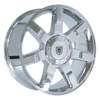 OE Wheels CA80 22x9 6x139.7 31et Chrome Wheel - View 3