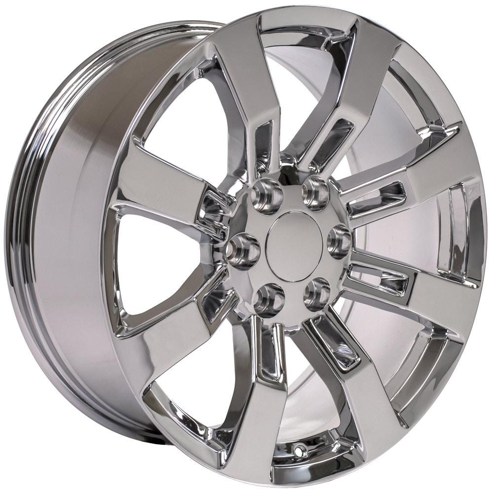 OE Wheels CA82 20x8.5 6x139.7 31et Chrome Wheel - View 3