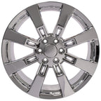 OE Wheels CA82 22x9 6x139.7 31et Chrome Wheel - View 2