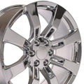OE Wheels CA82 22x9 6x139.7 31et Chrome Wheel