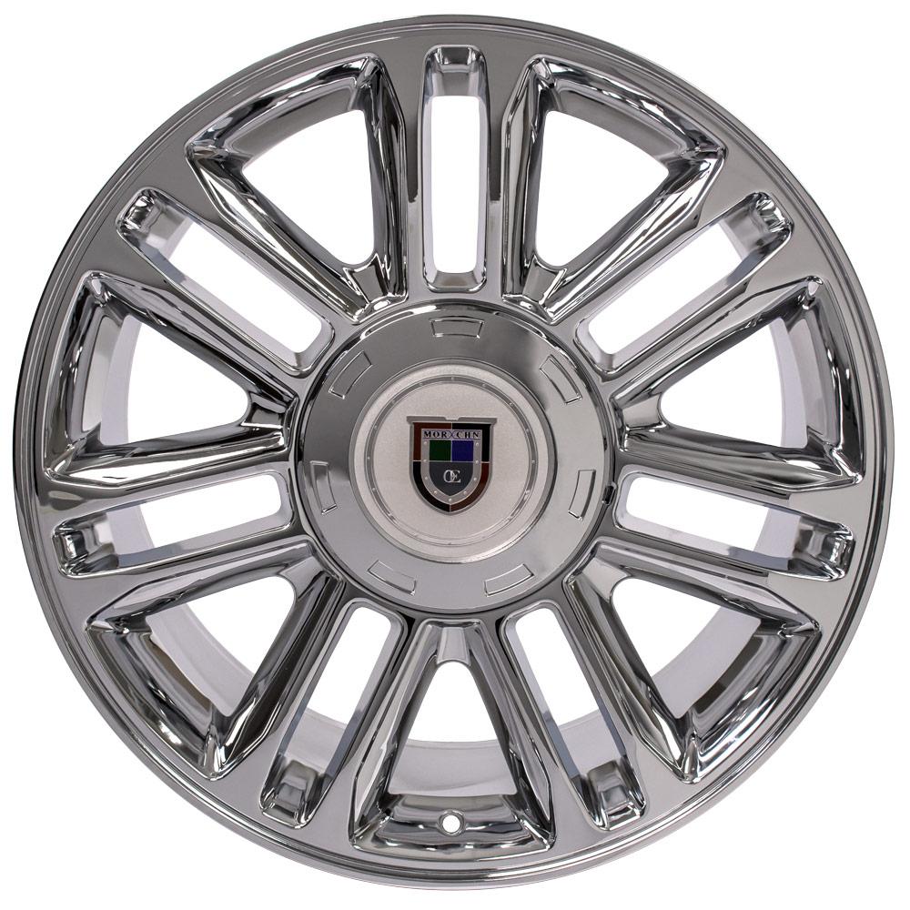 OE Wheels CA83 22x9 6x139.7 31et Chrome Wheel - View 2