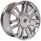 OE Wheels CA83 22x9 6x139.7 31et Chrome Wheel - View 3