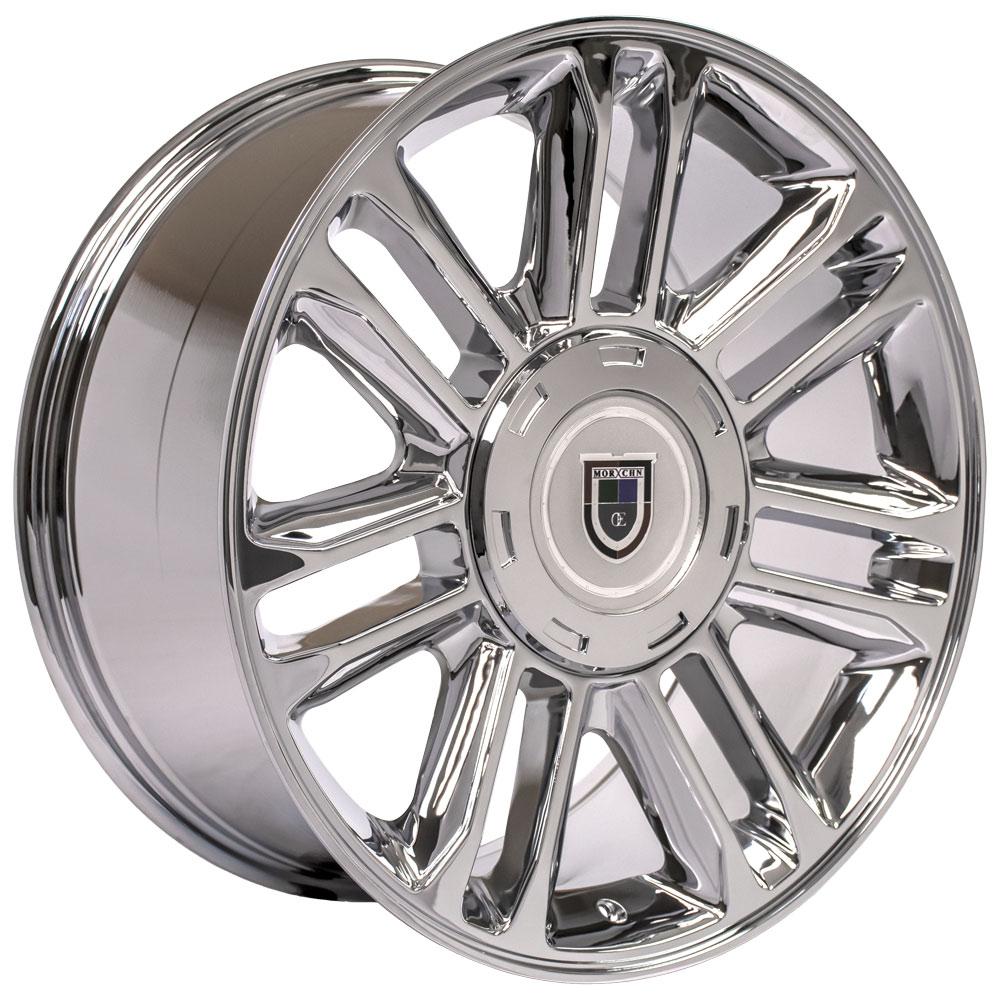 OE Wheels CA83 22x9 6x139.7 31et Chrome Wheel - View 3