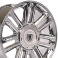 OE Wheels CA83 22x9 6x139.7 31et Chrome Wheel
