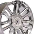 OE Wheels CA83 22x9 6x139.7 31et Chrome Wheel