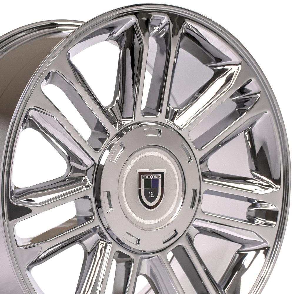 OE Wheels CA83 22x9 6x139.7 31et Chrome Wheel