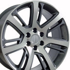 OE Wheels CA88 22x9 6x139.7 31et Gloss Gunmetal Machined Wheel
