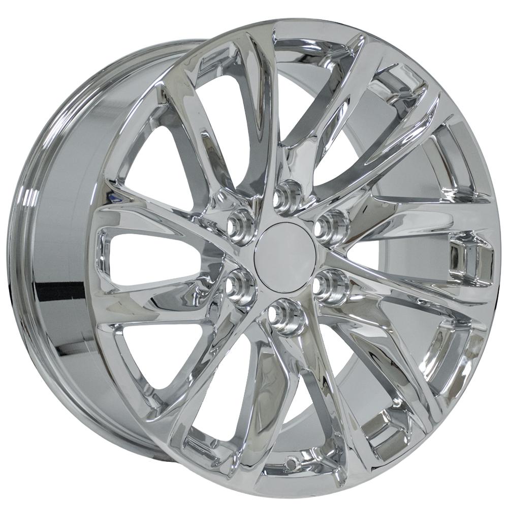 OE Wheels CA90 20x9 6x139.7 28et Chrome Wheel - View 3